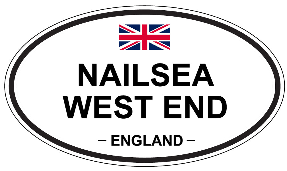 NAILSEA WEST END, England - Oval Magnet