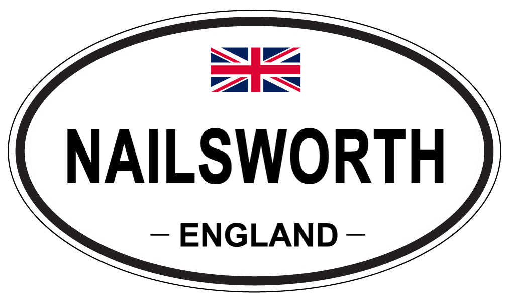 NAILSWORTH, England - Oval Magnet