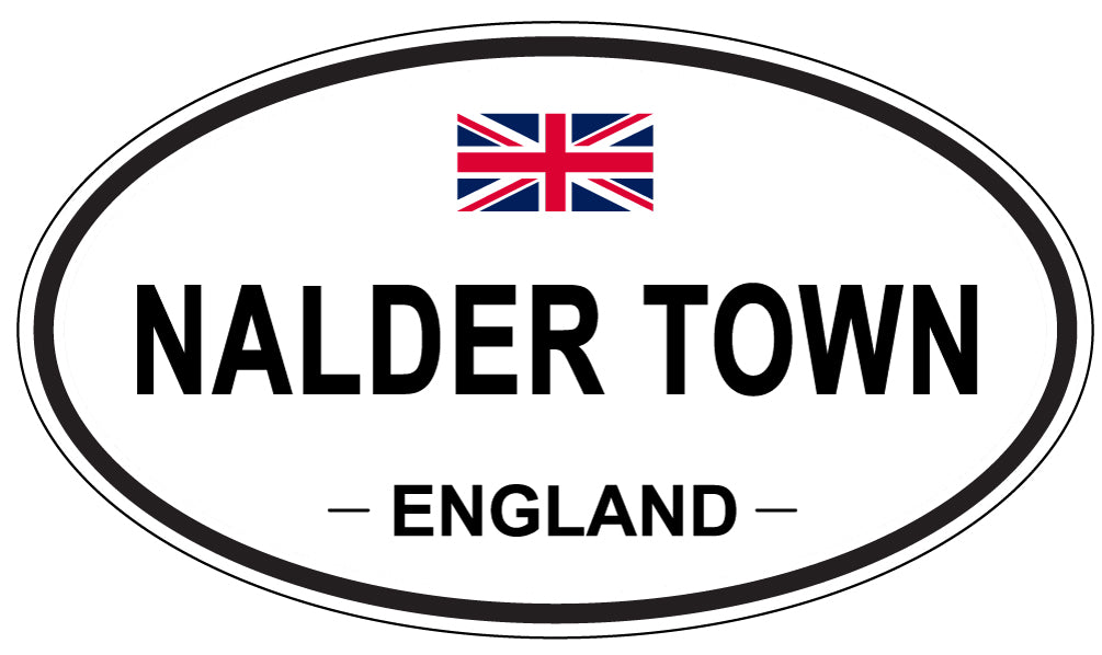 NALDER TOWN, England - Oval Magnet