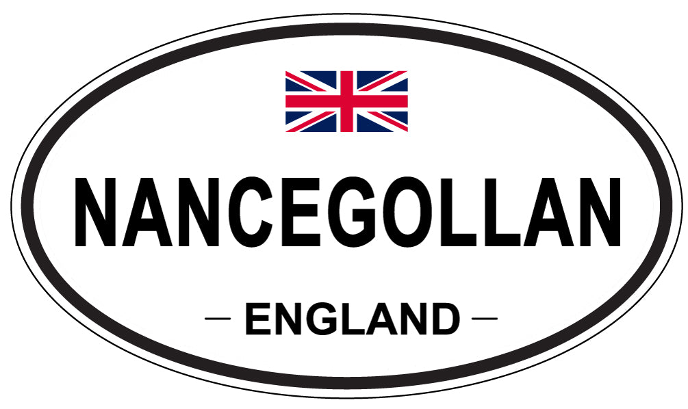 NANCEGOLLAN, England - Oval Magnet