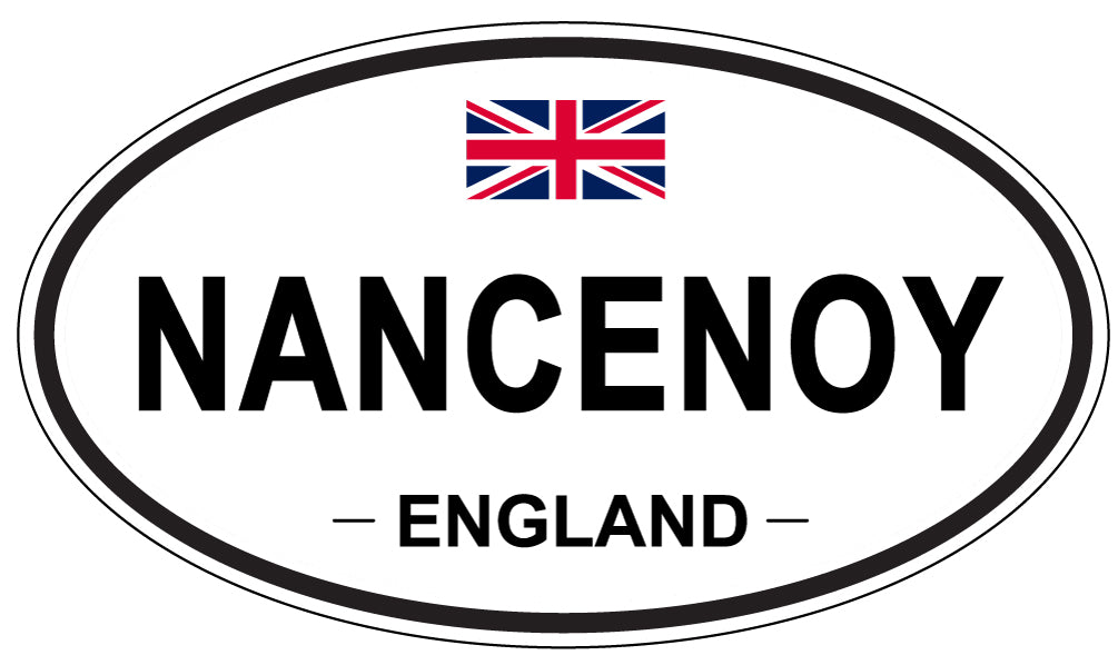NANCENOY, ENGLAND - Oval Sticker