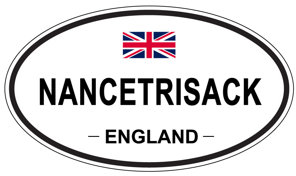 NANCETRISACK, ENGLAND - Oval Sticker