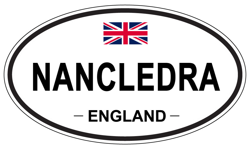 NANCLEDRA, England - Oval Magnet