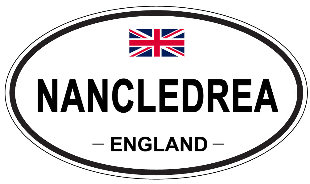 NANCLEDREA, ENGLAND - Oval Sticker