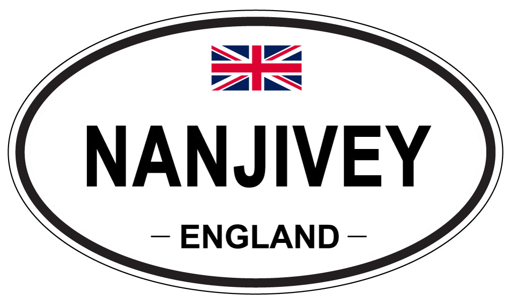 NANJIVEY, ENGLAND - Oval Sticker