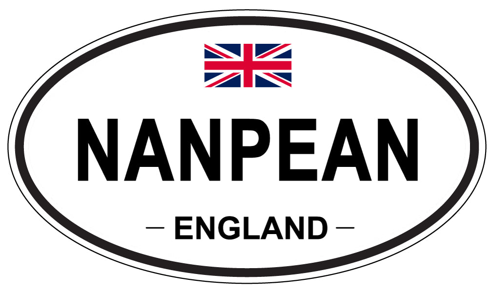 NANPEAN, ENGLAND - Oval Sticker