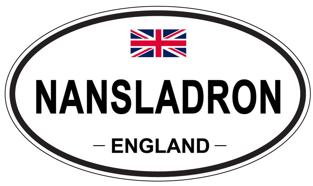NANSLADRON, ENGLAND - Oval Sticker
