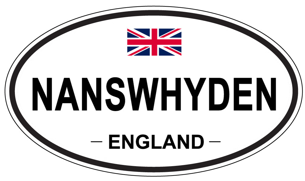 NANSWHYDEN, England - Oval Magnet