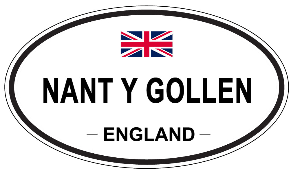 NANT Y GOLLEN, England - Oval Magnet