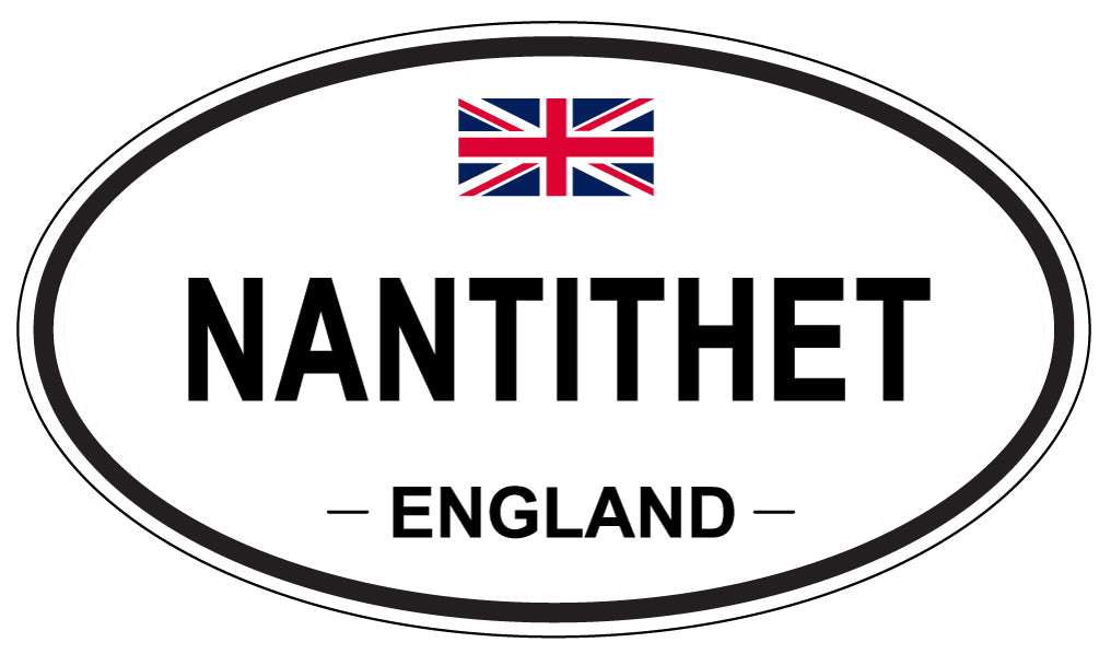 NANTITHET, ENGLAND - Oval Sticker