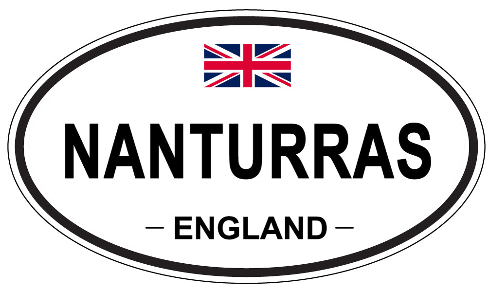 NANTURRAS, ENGLAND - Oval Sticker