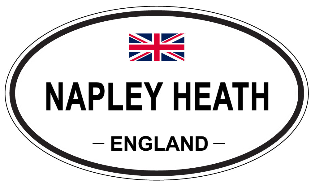 NAPLEY HEATH, ENGLAND - Oval Sticker