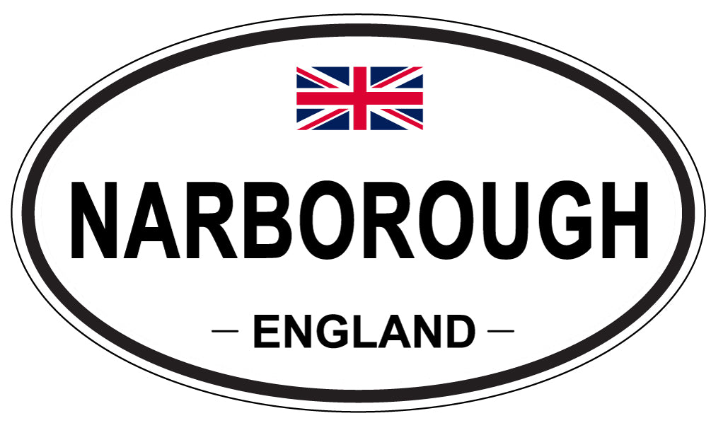NARBOROUGH, ENGLAND - Oval Sticker