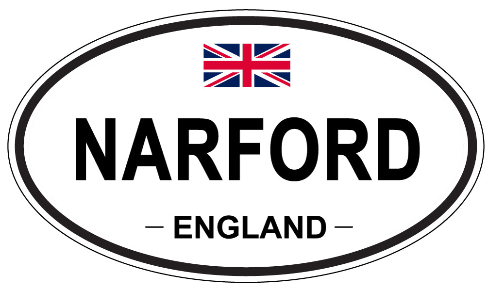 NARFORD, England - Oval Magnet