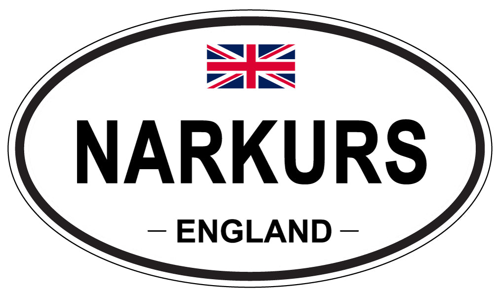 NARKURS, England - Oval Magnet
