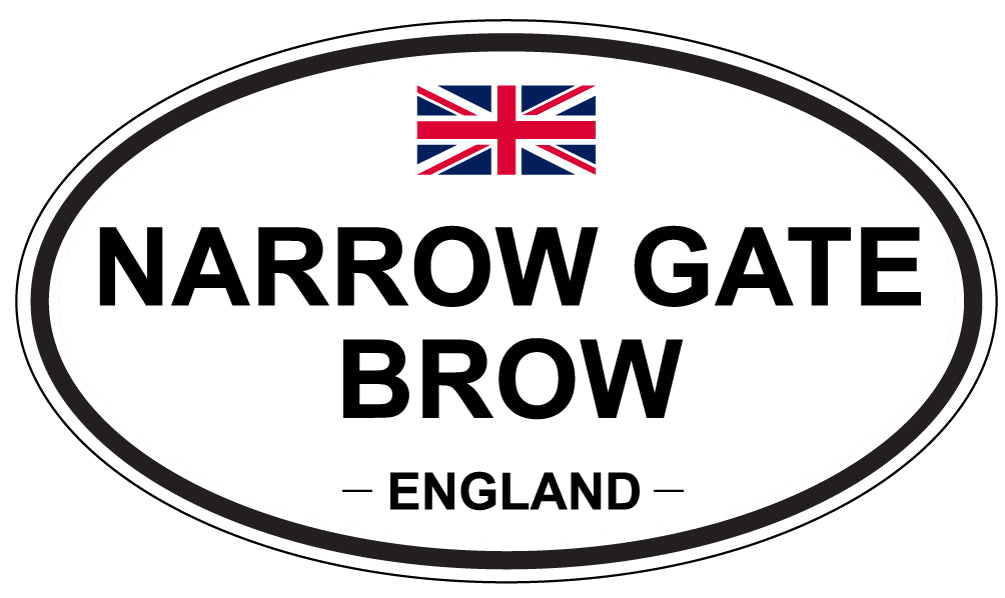 NARROW GATE BROW, England - Oval Magnet