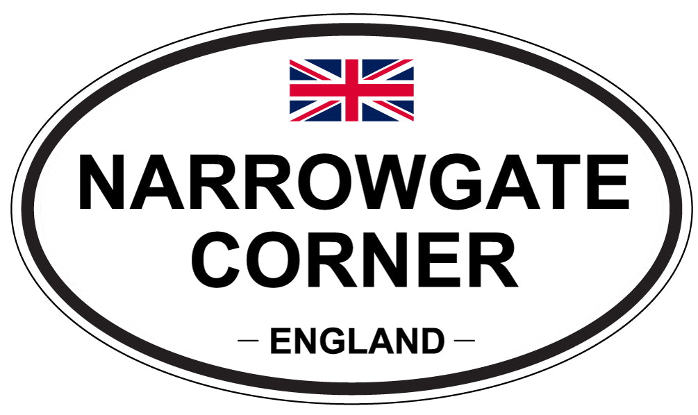 NARROWGATE CORNER, ENGLAND - Oval Sticker