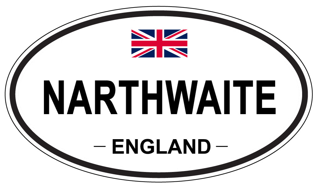 NARTHWAITE, England - Oval Magnet