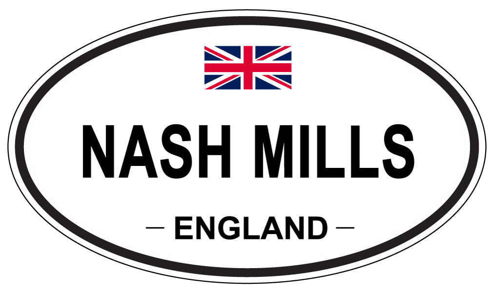 NASH MILLS, ENGLAND - Oval Sticker