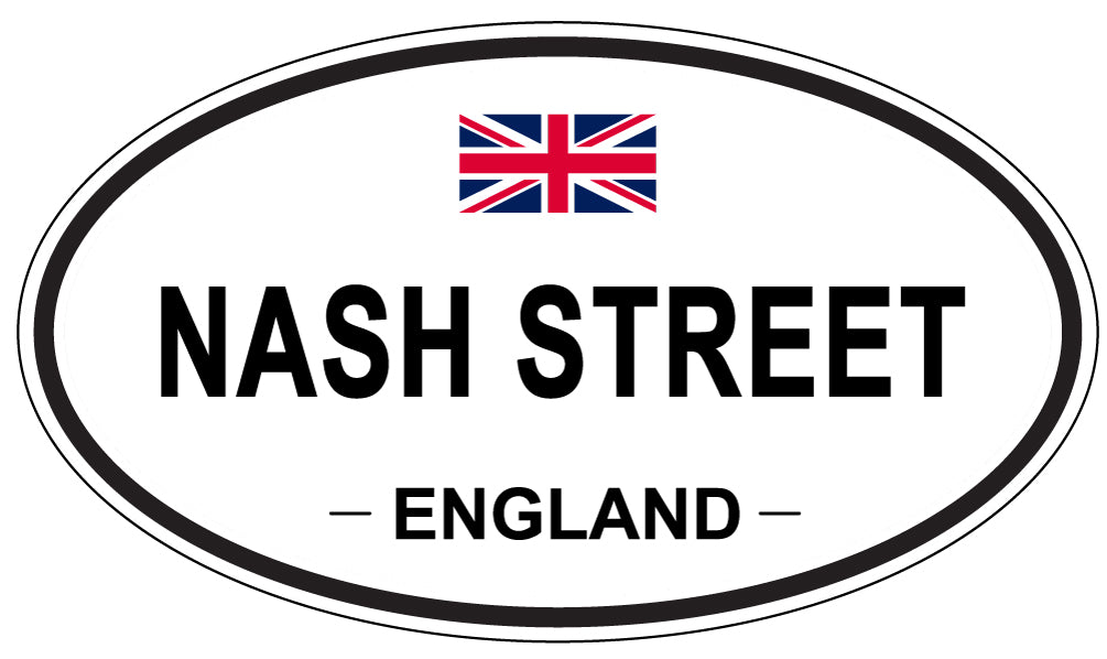 NASH STREET, England - Oval Magnet