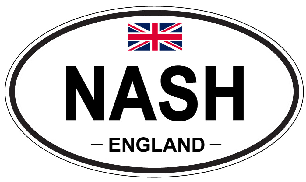 NASH, ENGLAND - Oval Sticker