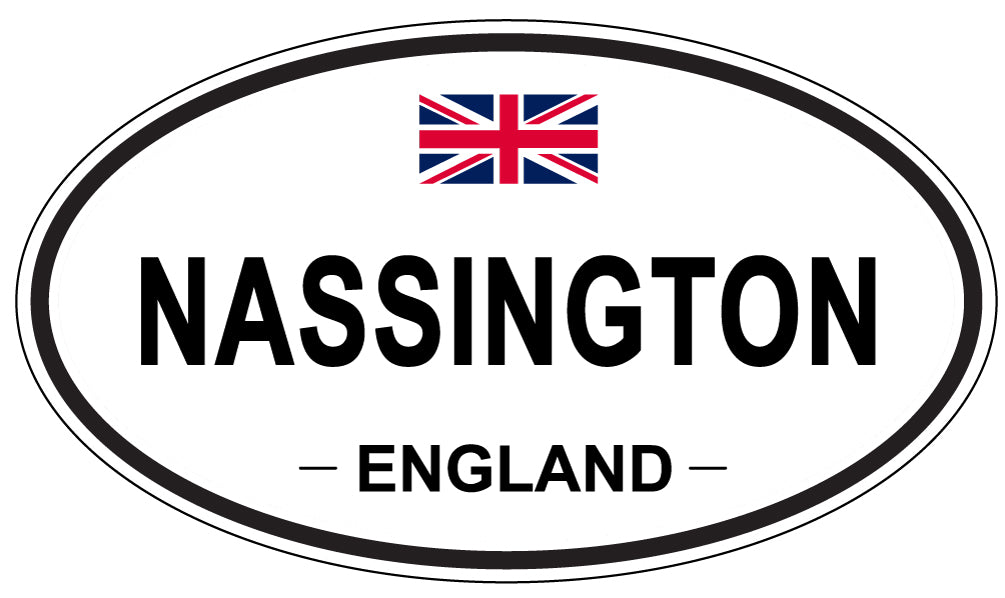 NASSINGTON, ENGLAND - Oval Sticker