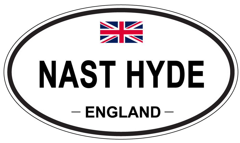 NAST HYDE, ENGLAND - Oval Sticker