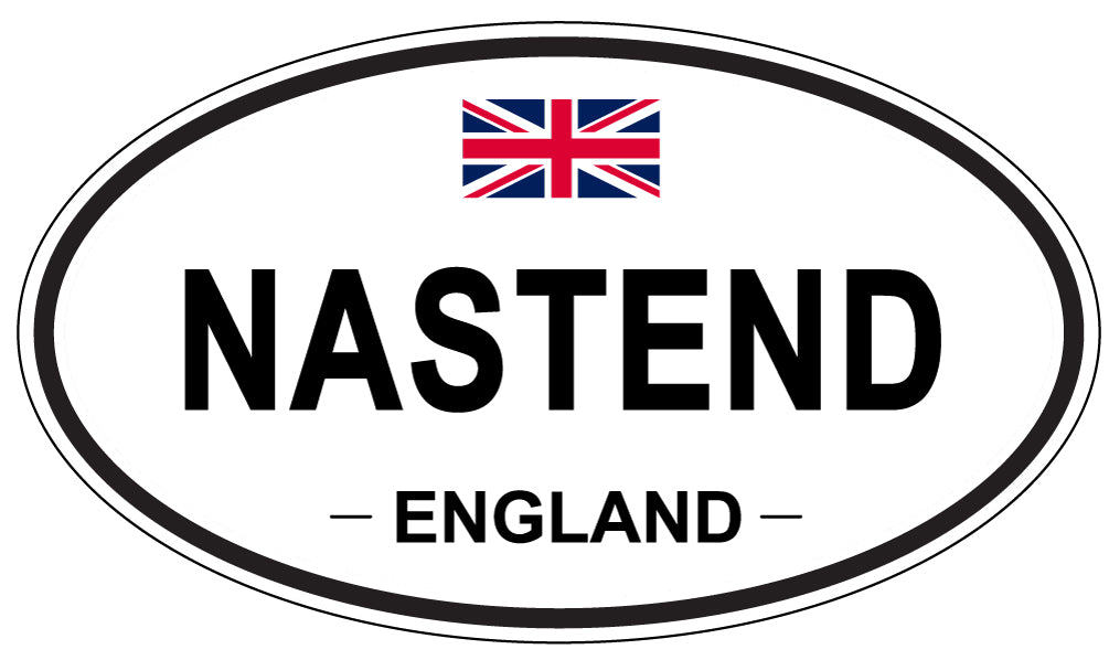 NASTEND, ENGLAND - Oval Sticker