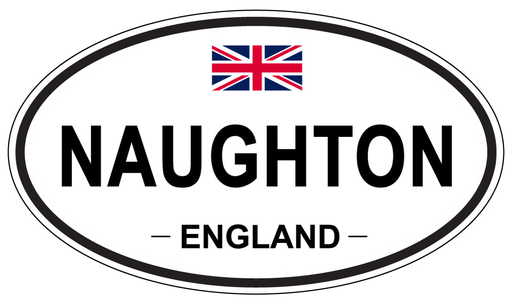 NAUGHTON, England - Oval Magnet