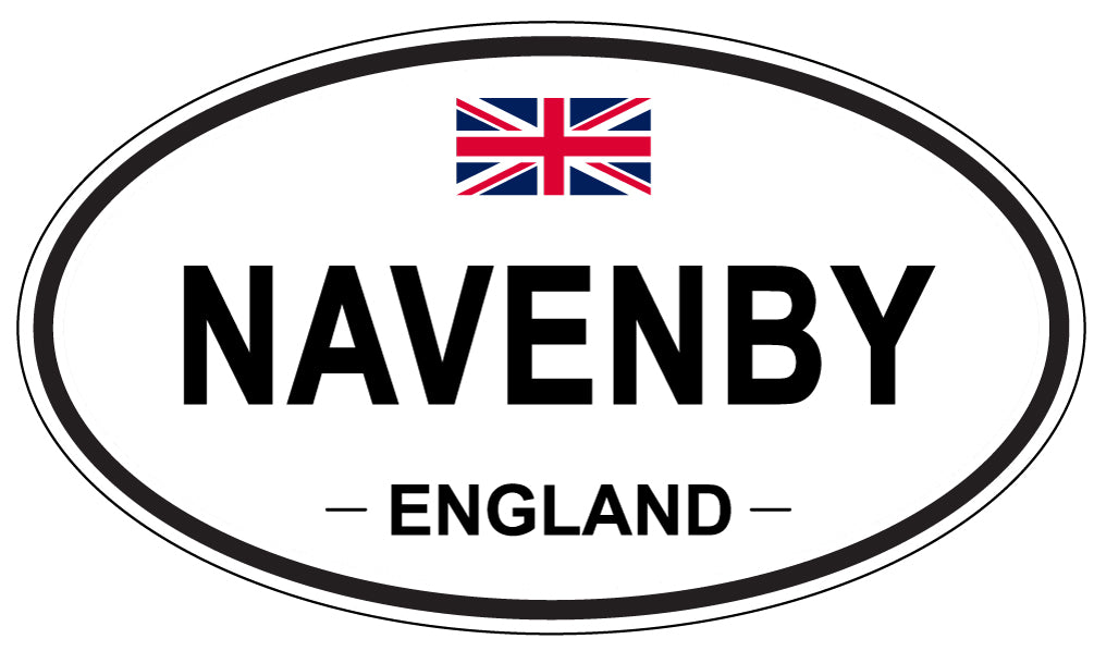 NAVENBY, ENGLAND - Oval Sticker