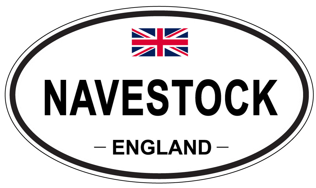 NAVESTOCK, ENGLAND - Oval Sticker