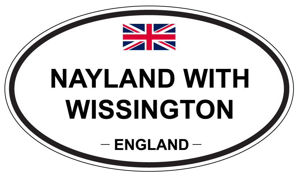 NAYLAND WITH WISSINGTON, England - Oval Magnet