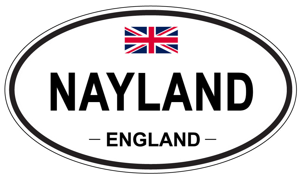 NAYLAND, ENGLAND - Oval Sticker