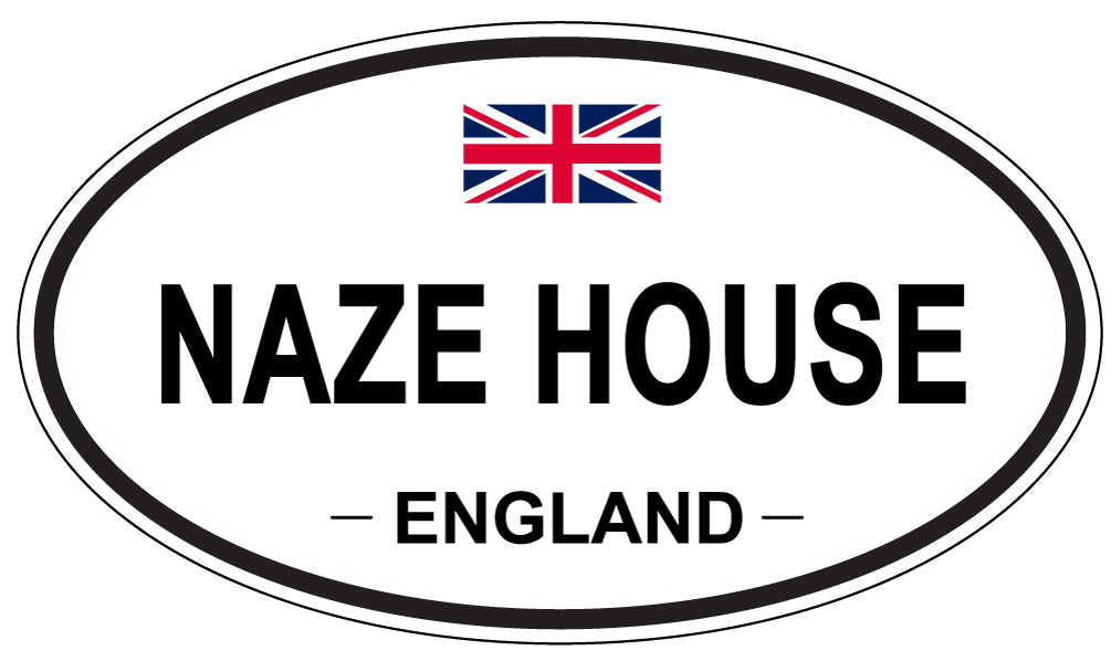 NAZE HOUSE, England - Oval Magnet