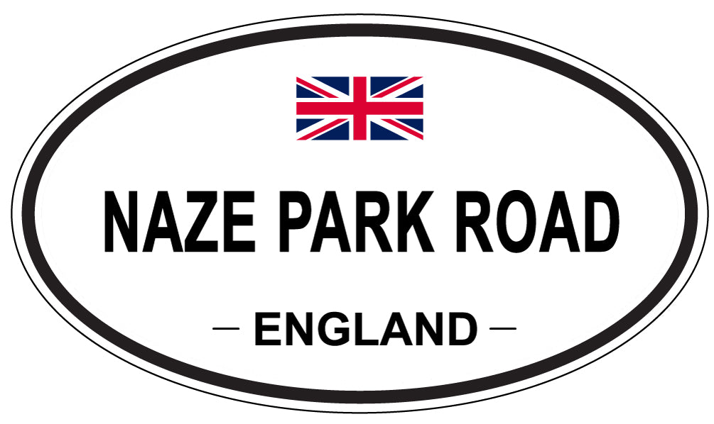 NAZE PARK ROAD, England - Oval Magnet