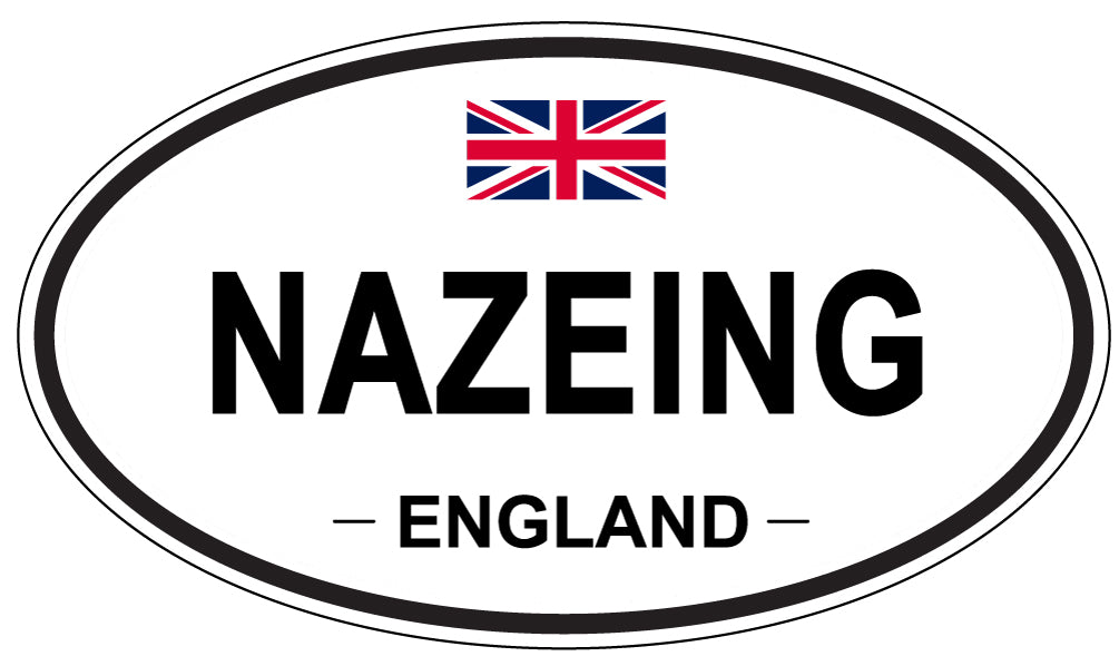 NAZEING, ENGLAND - Oval Sticker