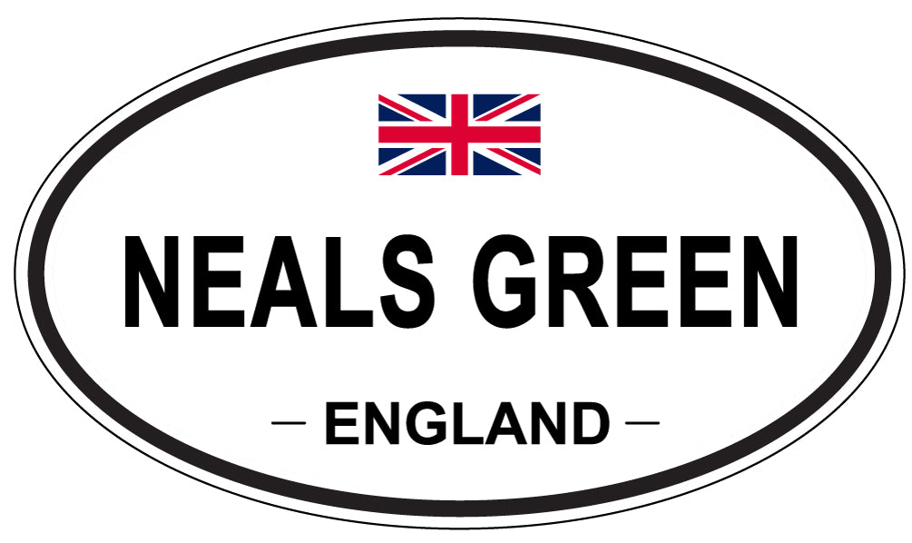 NEALS GREEN, ENGLAND - Oval Sticker