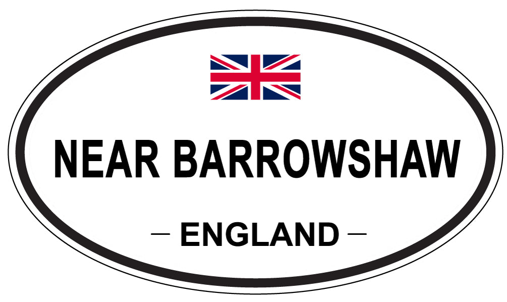 NEAR BARROWSHAW, England - Oval Magnet