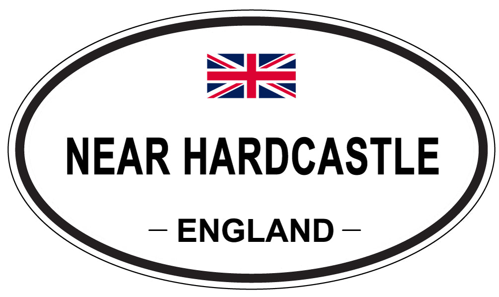 NEAR HARDCASTLE, ENGLAND - Oval Sticker