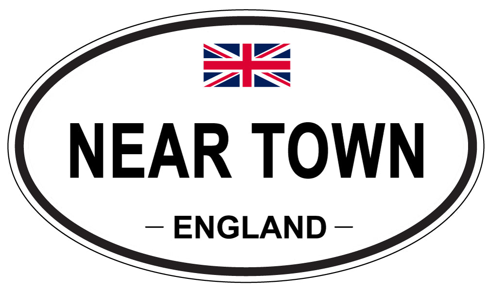 NEAR TOWN, England - Oval Magnet