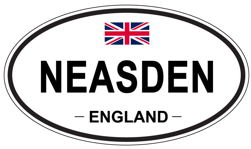 NEASDEN, ENGLAND - Oval Sticker