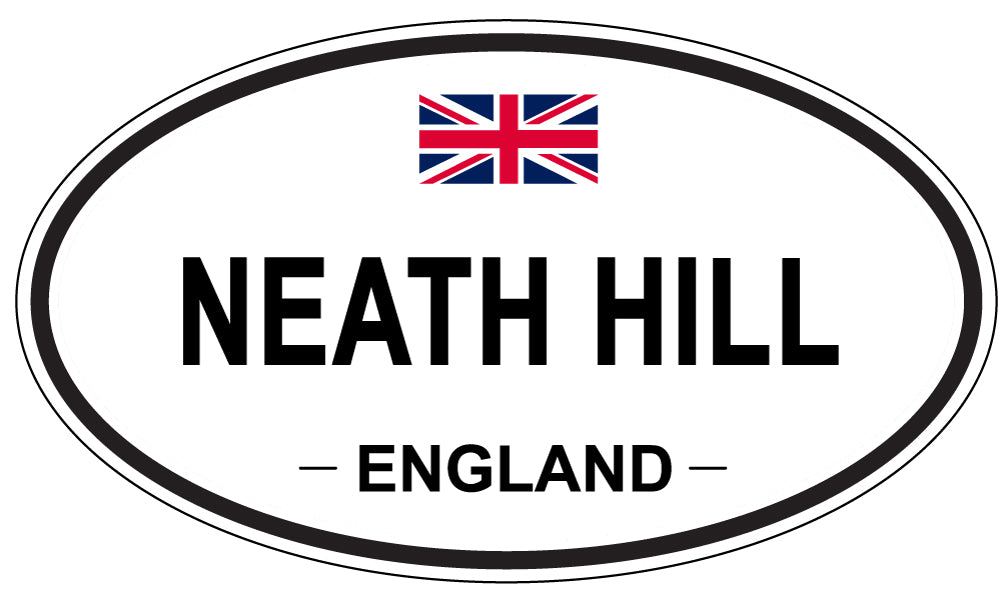 NEATH HILL, ENGLAND - Oval Sticker
