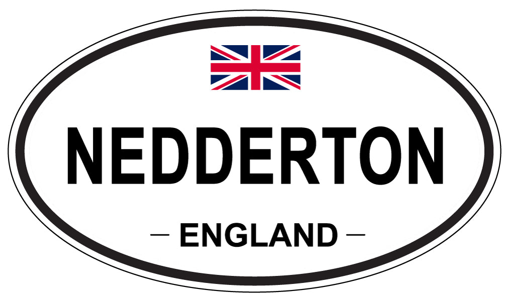 NEDDERTON, ENGLAND - Oval Sticker
