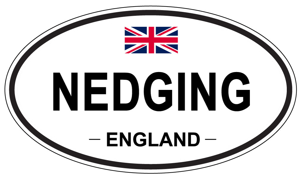 NEDGING, ENGLAND - Oval Sticker