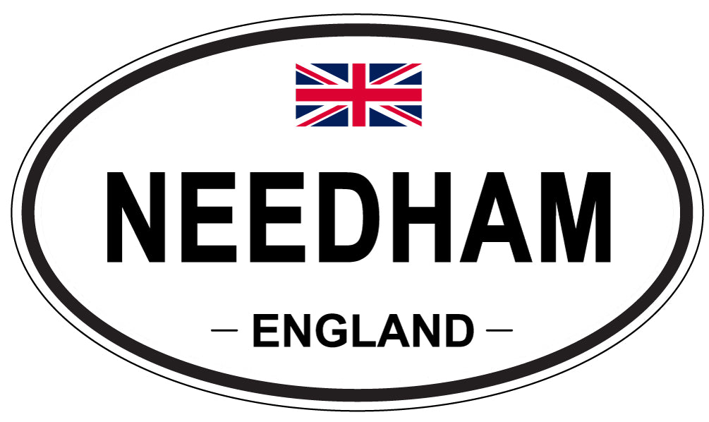 NEEDHAM, ENGLAND - Oval Sticker