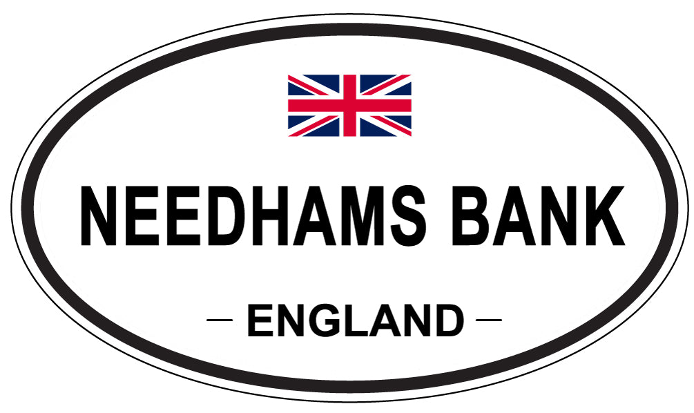 NEEDHAMS BANK, England - Oval Magnet