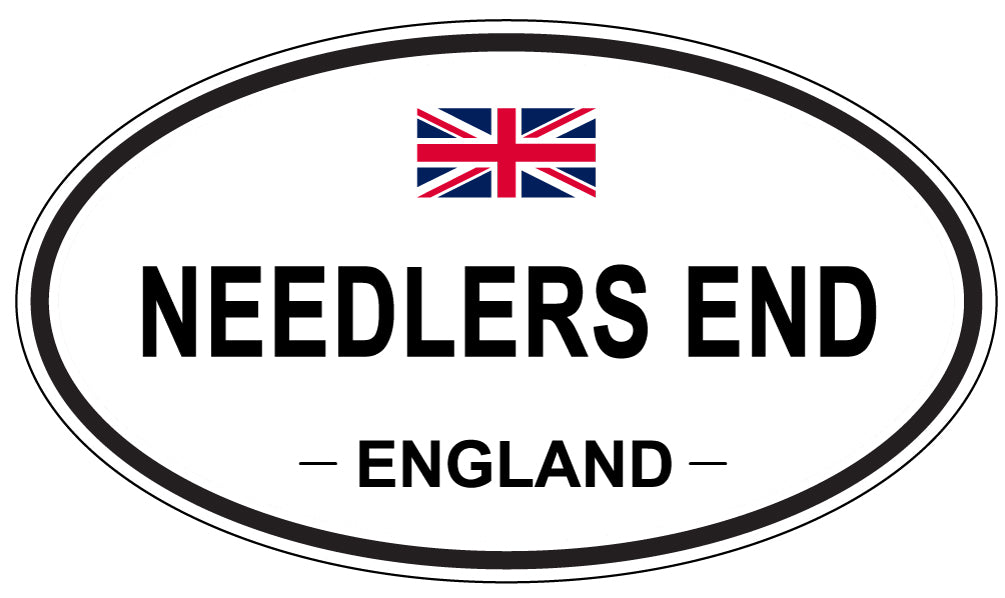 NEEDLERS END, England - Oval Magnet