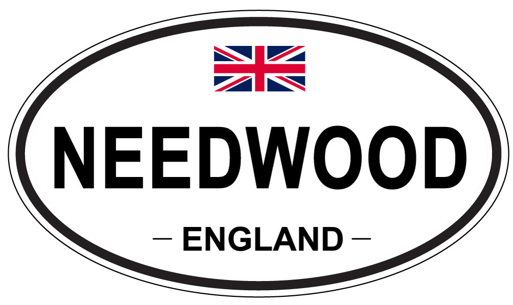 NEEDWOOD, ENGLAND - Oval Sticker