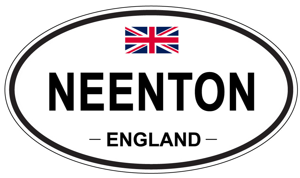NEENTON, ENGLAND - Oval Sticker