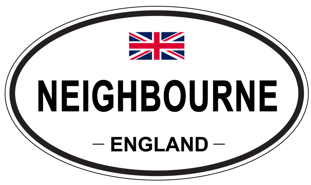 NEIGHBOURNE, ENGLAND - Oval Sticker